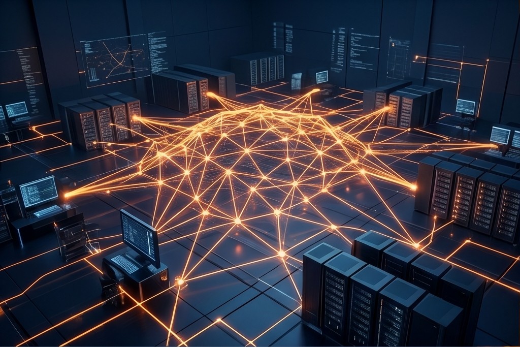 Networking 3D Concept