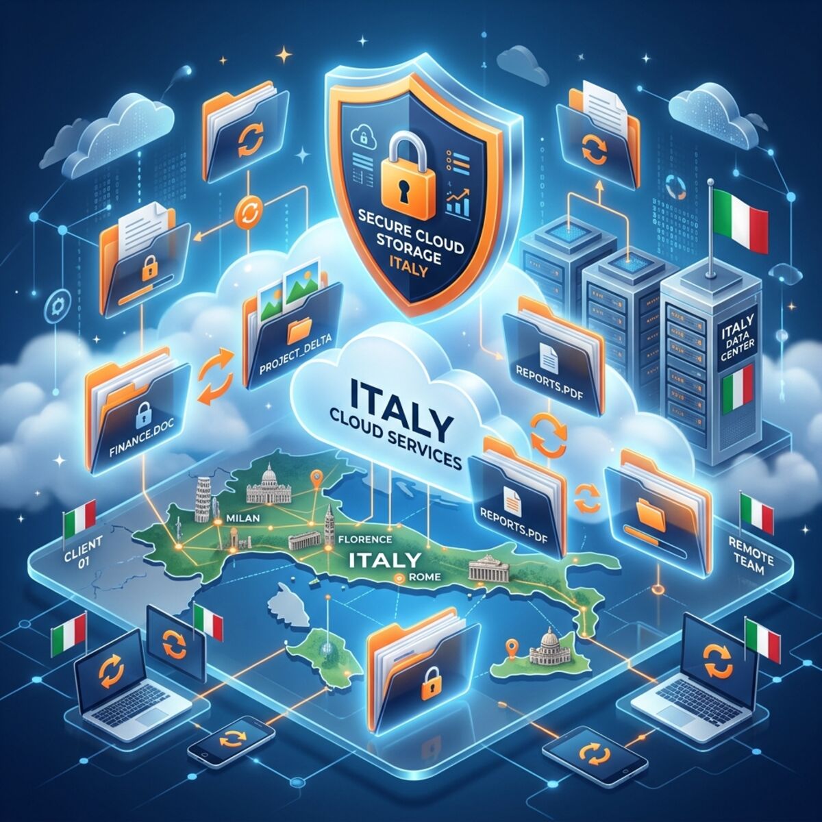 Secure File Sync and Share - OwnCloud Italian Cloud Storage